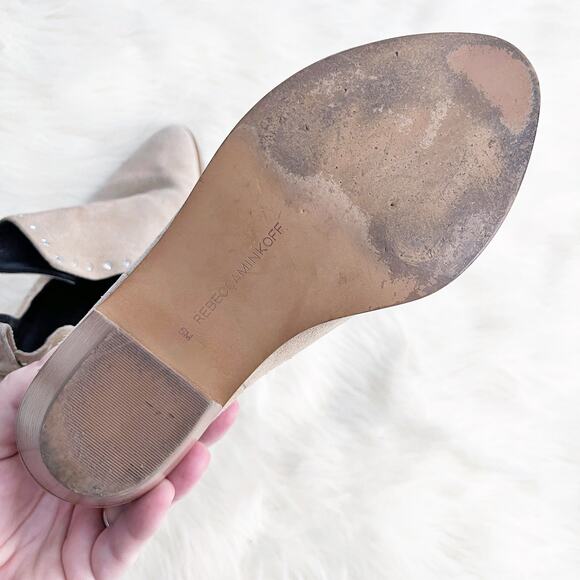 Rebecca Minkoff Lana Suede Split Shaft Booties - Picture 7 of 8